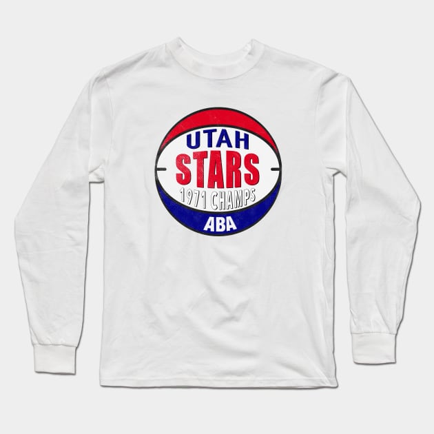 Defunct Utah Stars 1971 ABA Champs Long Sleeve T-Shirt by LocalZonly